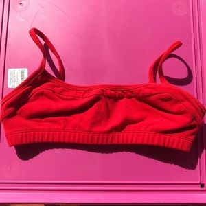 American Apparel | red sports bra